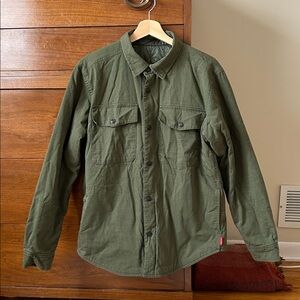 Men’s Topo Designs Olive Green Insulated Shirt Jacket